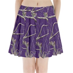 Realtree Camo Purple Pink Realtree Camo Pleated Mini Skirt by Perong