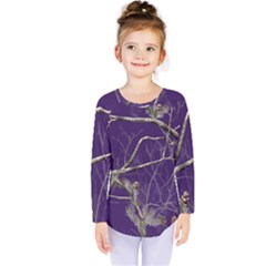 Realtree Camo Purple Pink Realtree Camo Kids  Long Sleeve T-shirt