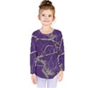 Realtree Camo Purple Pink Realtree Camo Kids  Long Sleeve T-Shirt View1