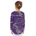 Realtree Camo Purple Pink Realtree Camo Kids  Long Sleeve T-Shirt View2