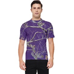 Realtree Camo Purple Pink Realtree Camo Men s Short Sleeve Rash Guard by Perong