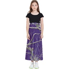 Realtree Camo Purple Pink Realtree Camo Kids  Flared Maxi Skirt by Perong