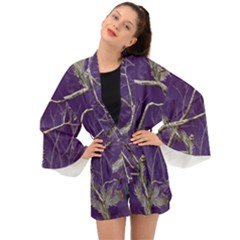 Realtree Camo Purple Pink Realtree Camo Long Sleeve Kimono by Perong