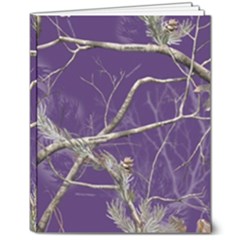 Realtree Camo Purple Pink Realtree Camo 8  X 10  Hardcover Notebook