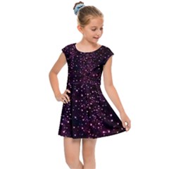 Glitter Light Lights Pastel Pattern Style Texture Kids  Cap Sleeve Dress by Perong