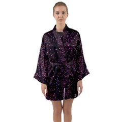 Glitter Light Lights Pastel Pattern Style Texture Long Sleeve Satin Kimono by Perong