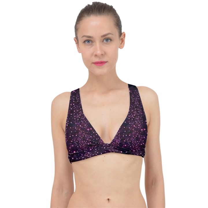 Glitter Light Lights Pastel Pattern Style Texture Classic Banded Bikini Top