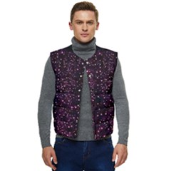 Glitter Light Lights Pastel Pattern Style Texture Men s Button Up Puffer Vest	