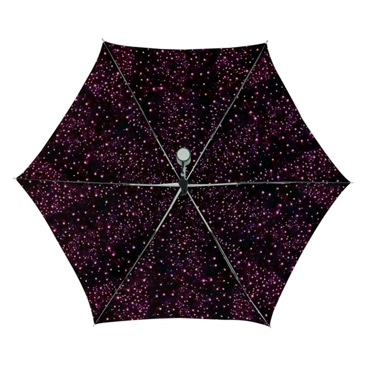 Glitter Light Lights Pastel Pattern Style Texture Automatic Folding Umbrella with Case (Small)