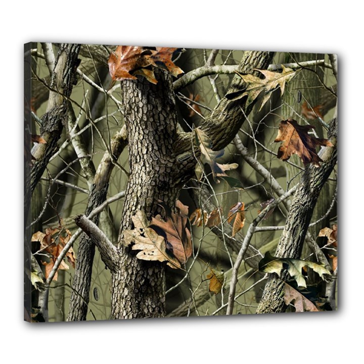 Realtree Camo Seamless Pattern Camo Hunting Canvas 24  x 20  (Stretched)