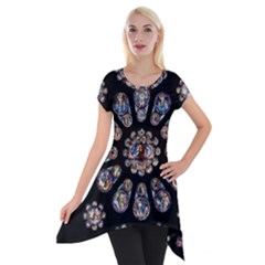 Photo Chartres Notre Dame Short Sleeve Side Drop Tunic by Bedest