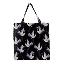 Crane Pattern Grocery Tote Bag by Bedest