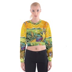 Grateful Dead Golden Road Cropped Sweatshirt