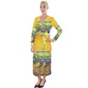 Grateful Dead Golden Road Velvet Maxi Wrap Dress View1