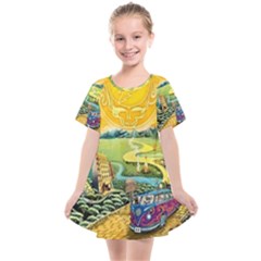 Grateful Dead Golden Road Kids  Smock Dress by Bedest