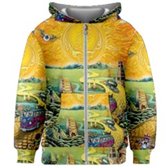 Grateful Dead Golden Road Kids  Zipper Hoodie Without Drawstring