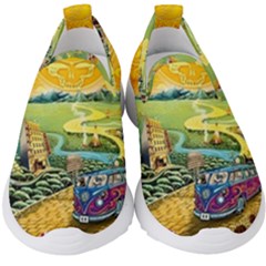 Grateful Dead Golden Road Kids  Slip On Sneakers by Bedest