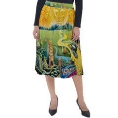 Grateful Dead Golden Road Classic Velour Midi Skirt 