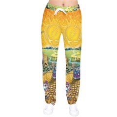 Grateful Dead Golden Road Women Velvet Drawstring Pants