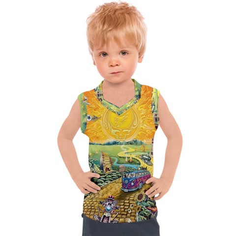 Grateful Dead Golden Road Kids  Sport Tank Top by Bedest