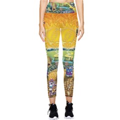 Grateful Dead Golden Road Pocket Leggings  by Bedest