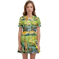 Grateful Dead Golden Road Kids  Sweet Collar Dress by Bedest