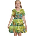 Grateful Dead Golden Road Kids  Short Sleeve Tiered Mini Dress View1