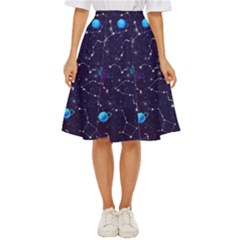 Realistic Night Sky Poster With Constellations Classic Short Skirt by Ket1n9