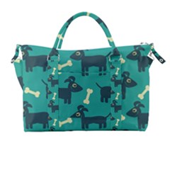 Happy Dogs Animals Pattern Carry-on Travel Shoulder Bag by Ket1n9