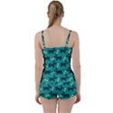 Happy Dogs Animals Pattern Tie Front Two Piece Tankini View2