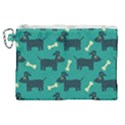 Happy Dogs Animals Pattern Canvas Cosmetic Bag (XL) View1