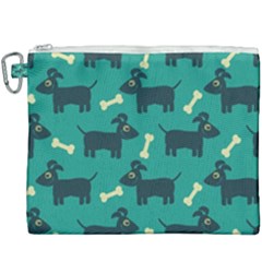 Happy Dogs Animals Pattern Canvas Cosmetic Bag (xxxl) by Ket1n9