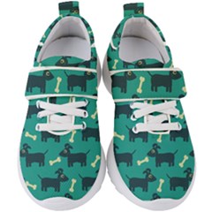 Happy Dogs Animals Pattern Kids  Velcro Strap Shoes by Ket1n9