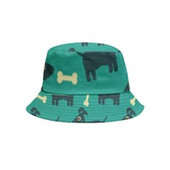 Happy Dogs Animals Pattern Inside Out Bucket Hat (kids) by Ket1n9