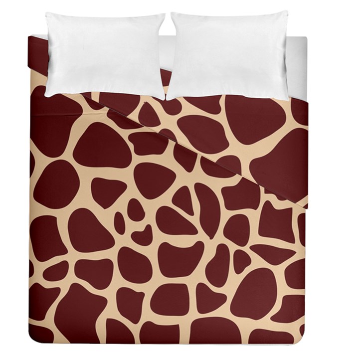 Animal Print Girraf Patterns Duvet Cover Double Side (Queen Size)