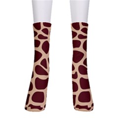 Animal Print Girraf Patterns Crew Socks by Ket1n9