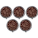 Animal Print Girraf Patterns Mini Round Pill Box (Pack of 5) View1