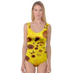 Beautiful Sunflowers Princess Tank Leotard  by Ket1n9