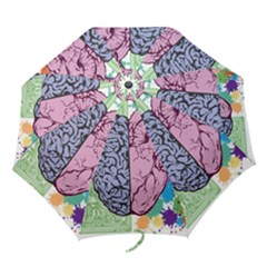 Brain Heart Balance Emotion Folding Umbrellas