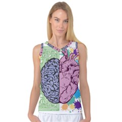 Brain Heart Balance Emotion Women s Basketball Tank Top