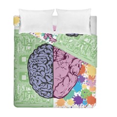 Brain Heart Balance Emotion Duvet Cover Double Side (full/ Double Size)