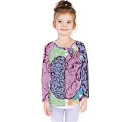 Brain Heart Balance Emotion Kids  Long Sleeve T-shirt