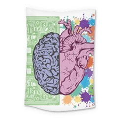 Brain Heart Balance Emotion Small Tapestry