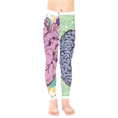 Brain Heart Balance Emotion Kids  Leggings