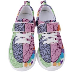 Brain Heart Balance Emotion Women s Velcro Strap Shoes