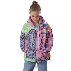 Brain Heart Balance Emotion Kids  Oversized Hoodie by Maspions