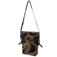 Fantasy Dragon Pentagram Folding Shoulder Bag by Maspions