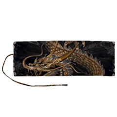 Fantasy Dragon Pentagram Roll Up Canvas Pencil Holder (m)