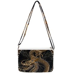 Fantasy Dragon Pentagram Double Gusset Crossbody Bag