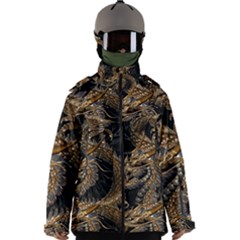 Fantasy Dragon Pentagram Men s Zip Ski And Snowboard Waterproof Breathable Jacket by Maspions